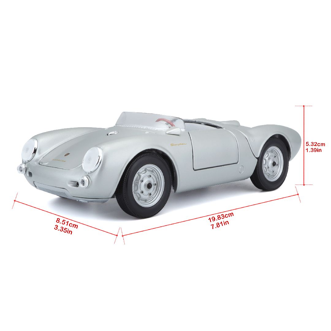 Maisto 1/18 SE 1956 Porsche 550A Spyder (Silver)