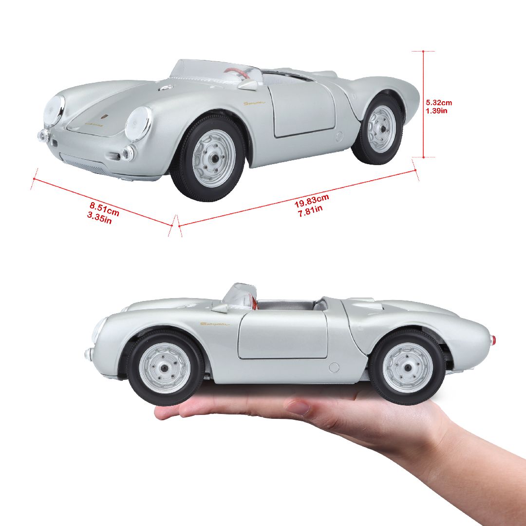 Maisto 1/18 SE 1956 Porsche 550A Spyder (Silver)