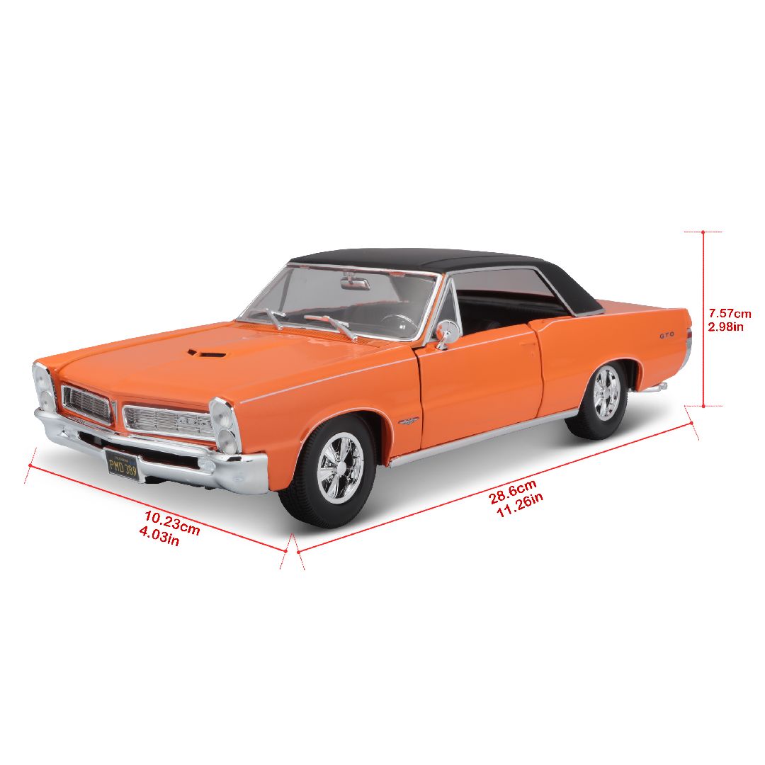 Maisto 1/18 SE 1965 Pontiac GTO (Hurst Edition) - Orange