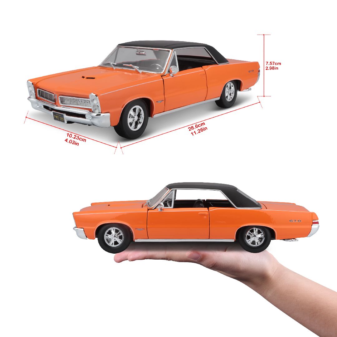 Maisto 1/18 SE 1965 Pontiac GTO (Hurst Edition) - Orange