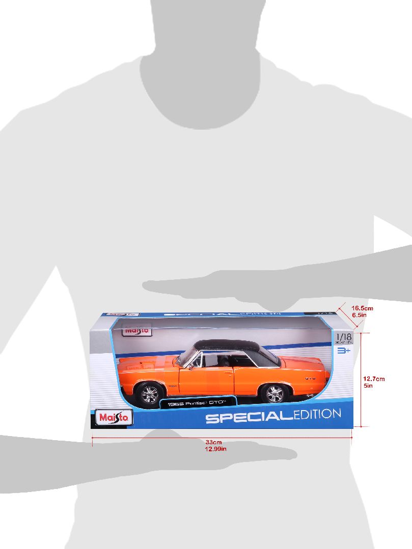 Maisto 1/18 SE 1965 Pontiac GTO (Hurst Edition) - Orange