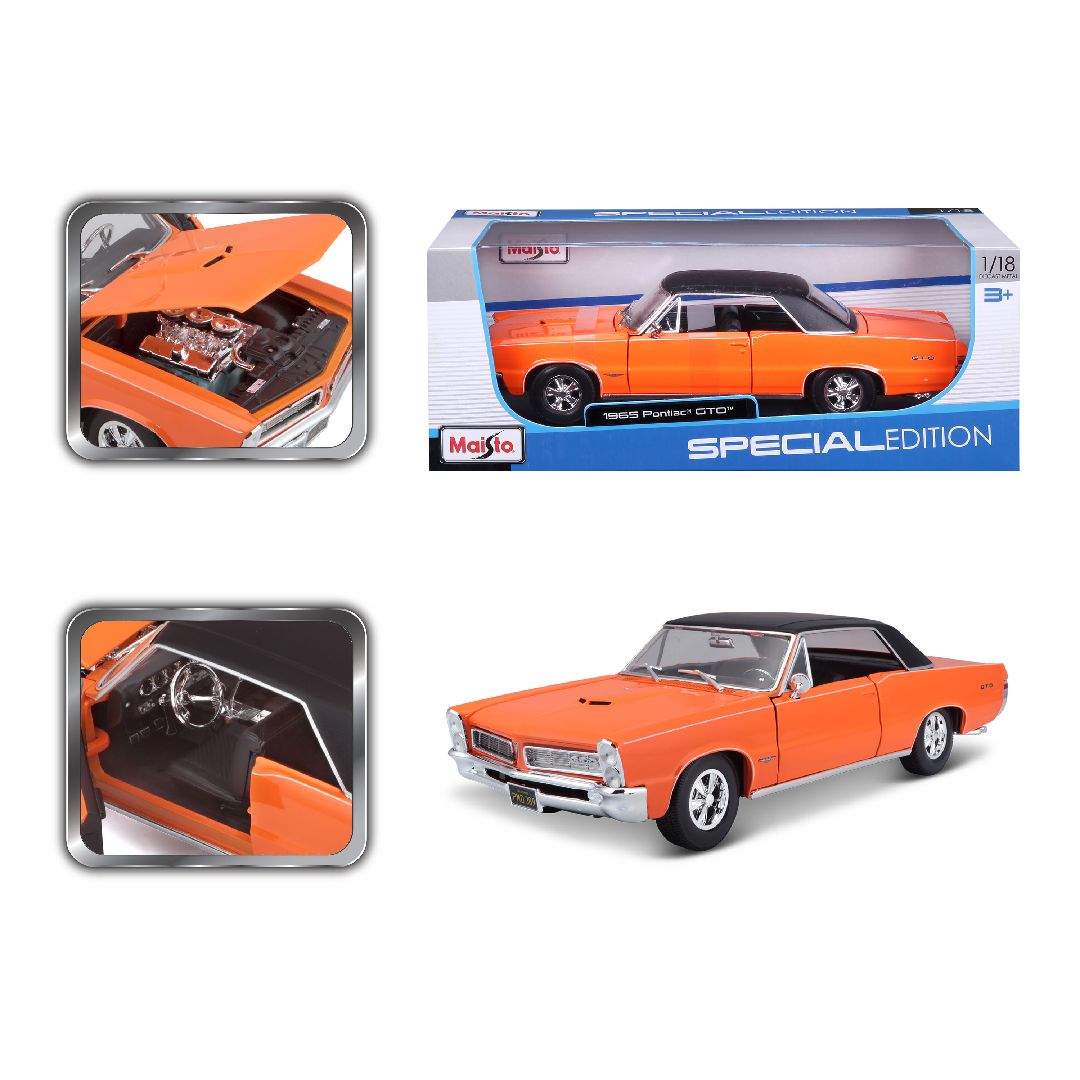 Maisto 1/18 SE 1965 Pontiac GTO (Hurst Edition) - Orange