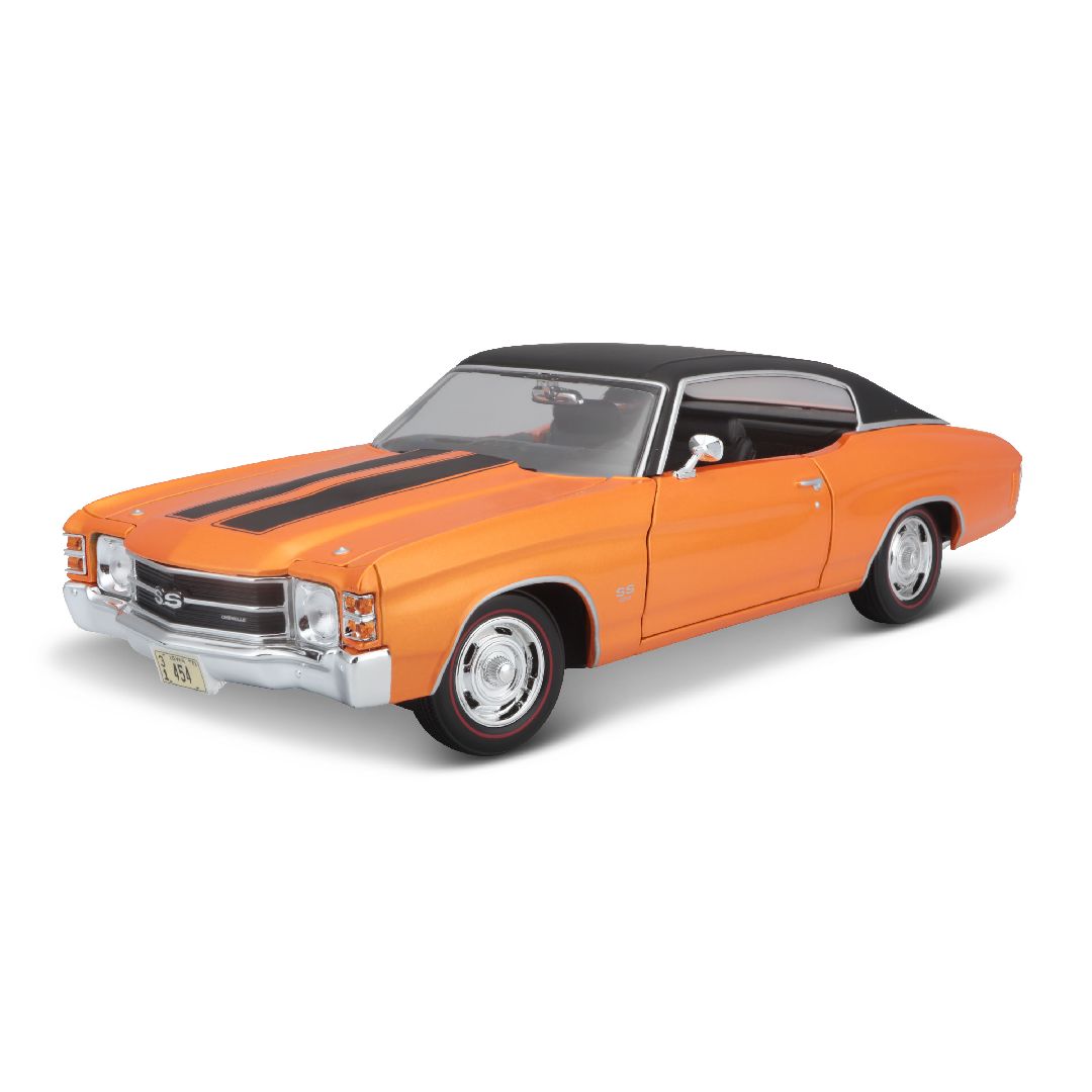 Maisto 1/18 SE 1971 Chevrolet Chevelle SS 454 Cpe (Orange)