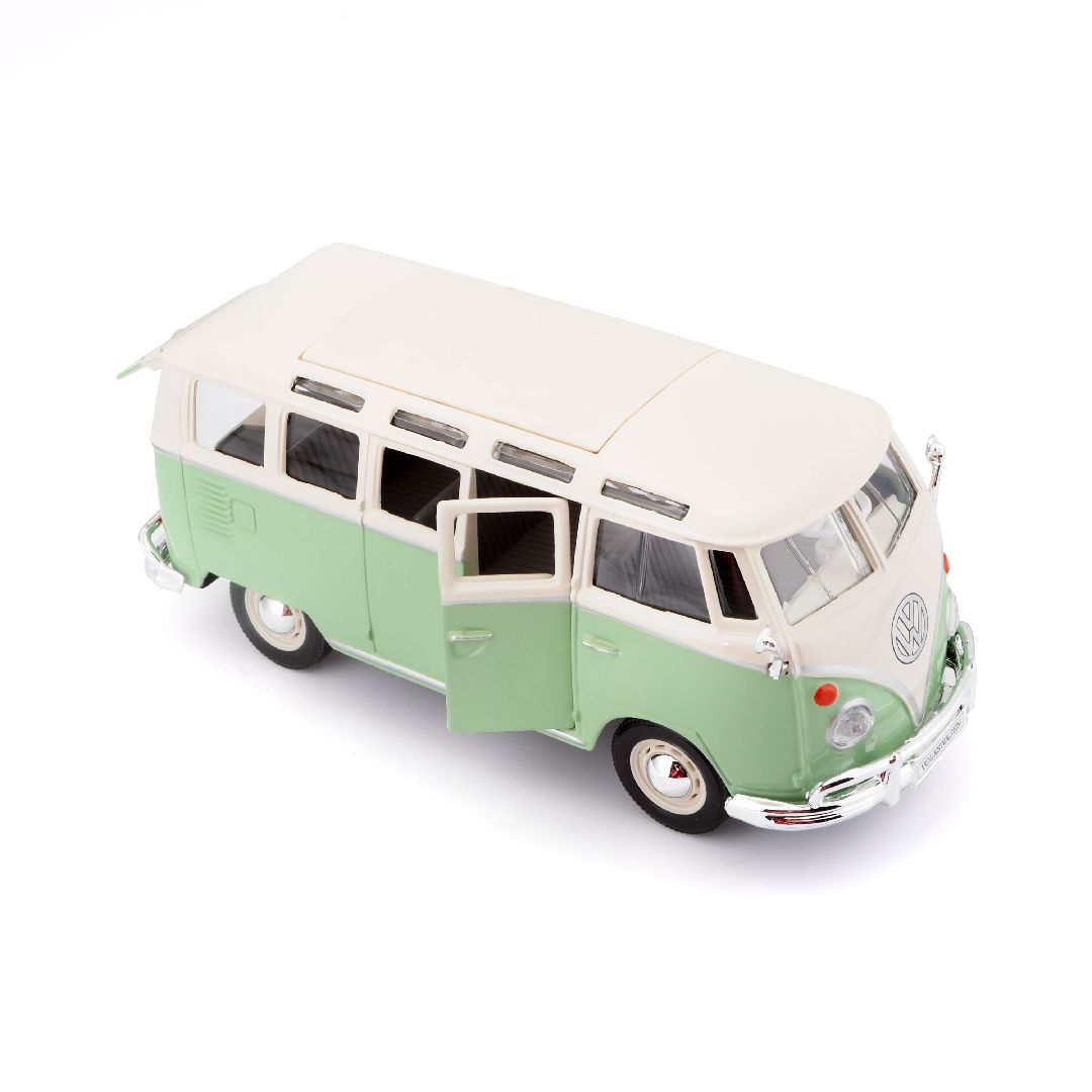 Maisto 1/25 SE Volkswagen Van "Samba" - Green/Cream