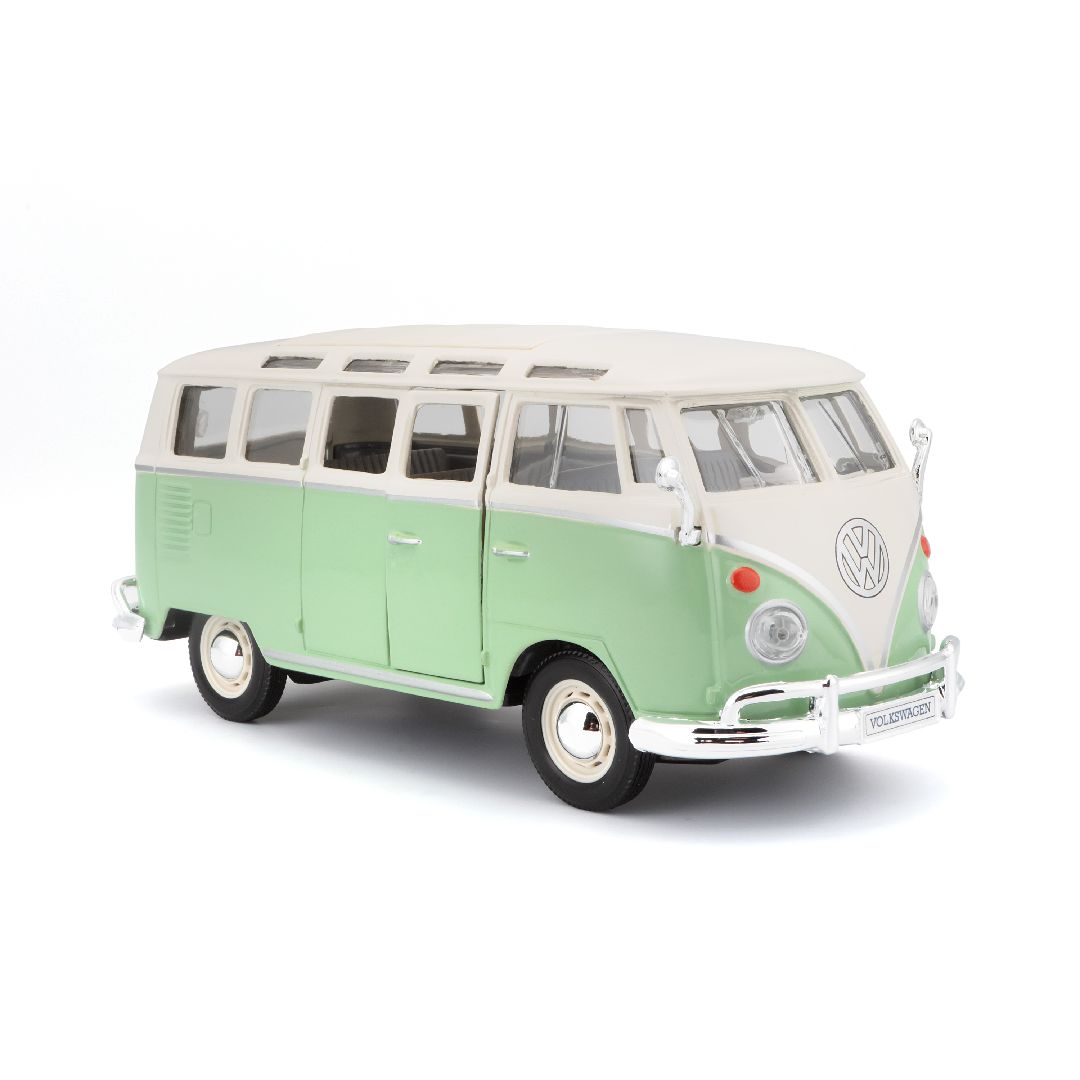 Maisto 1/25 SE Volkswagen Van "Samba" - Green/Cream