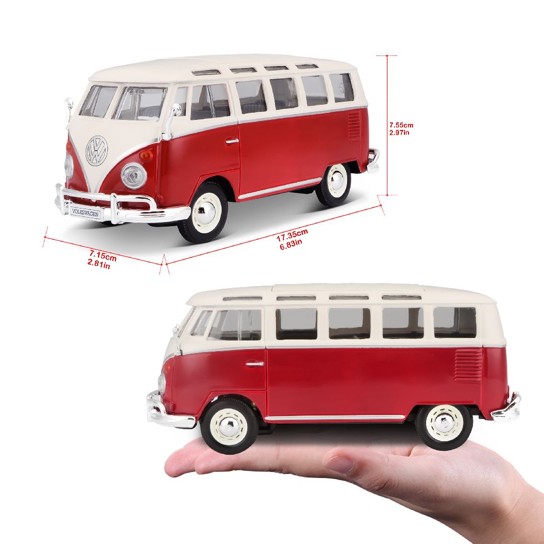 Maisto 1/25 SE Volkswagen Van "Samba" (White/Red)
