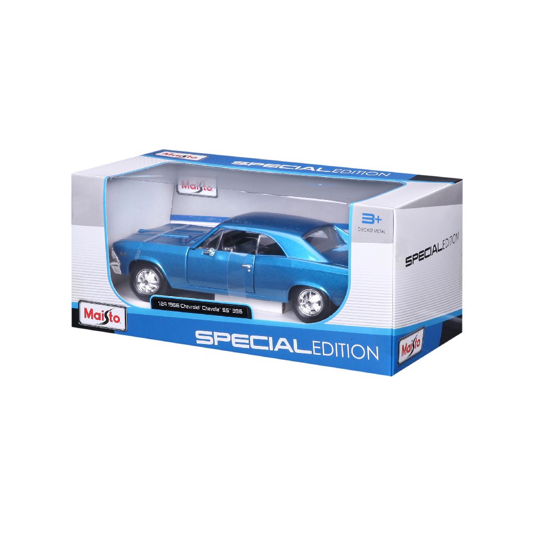 Maisto 1/24 SE 1966 Chevrolet Chevelle SS 396 (Metallic Blue)