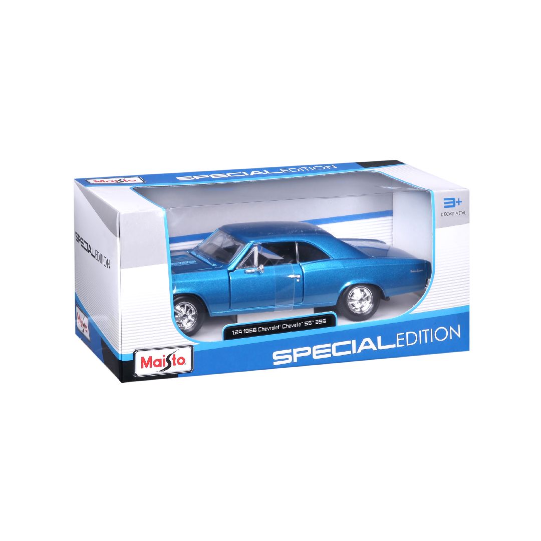 Maisto 1/24 SE 1966 Chevrolet Chevelle SS 396 (Metallic Blue)