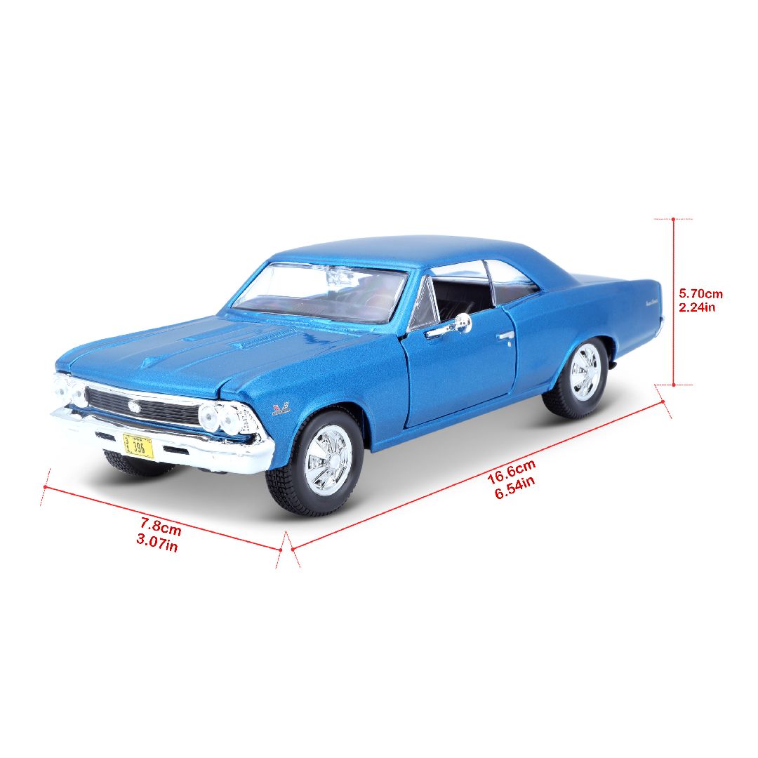 Maisto 1/24 SE 1966 Chevrolet Chevelle SS 396 (Metallic Blue)