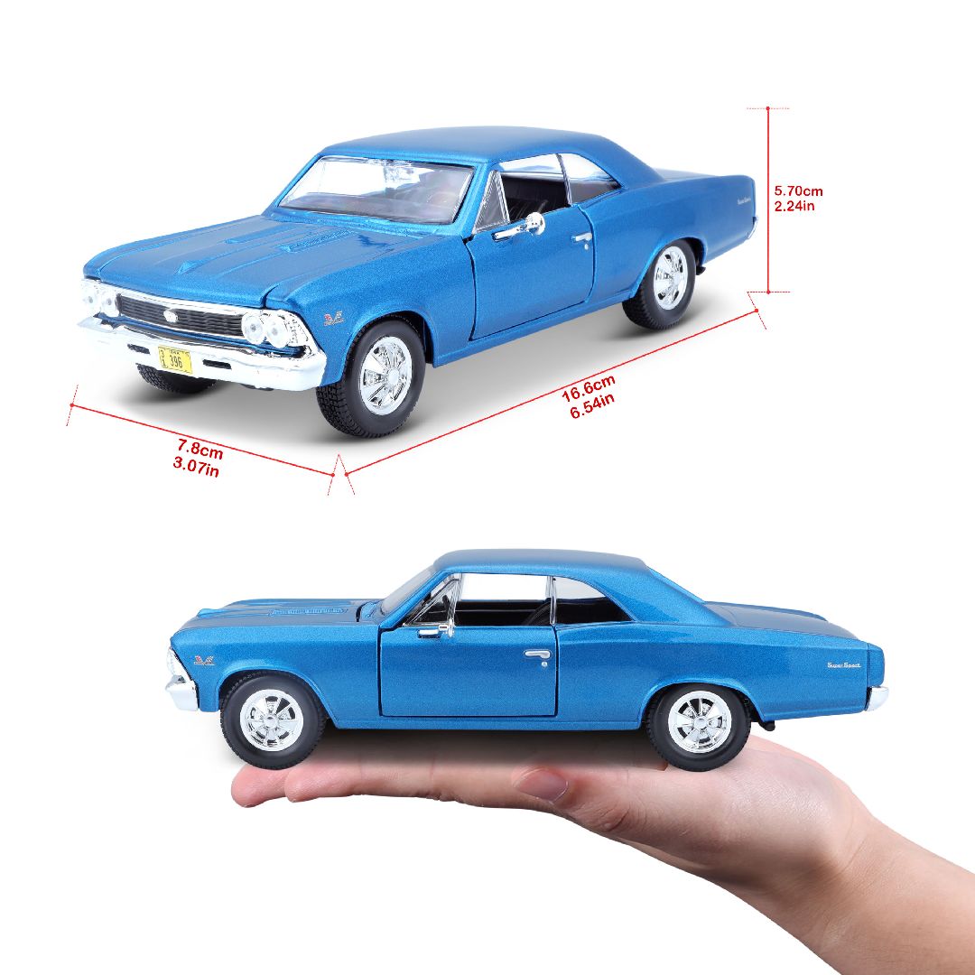 Maisto 1/24 SE 1966 Chevrolet Chevelle SS 396 (Metallic Blue)