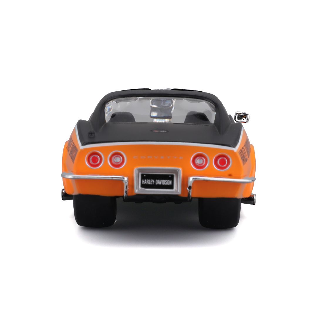 Maisto 1/25 H-D Custom 1970 Chevy Corvette (Black/Orange)