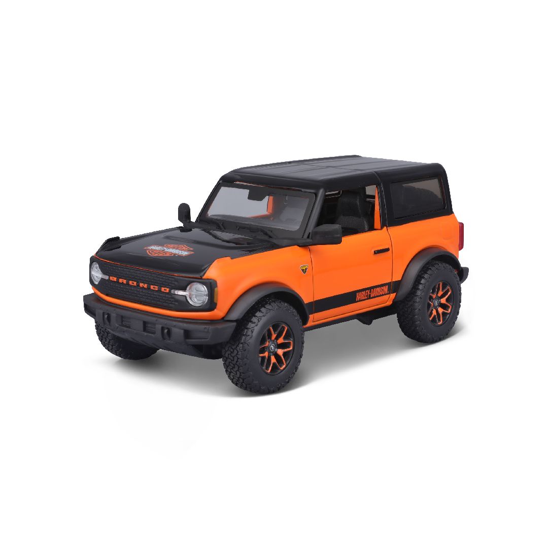 Maisto 1/24 H-D Custom 2021 Ford Bronco (Orange/Black)