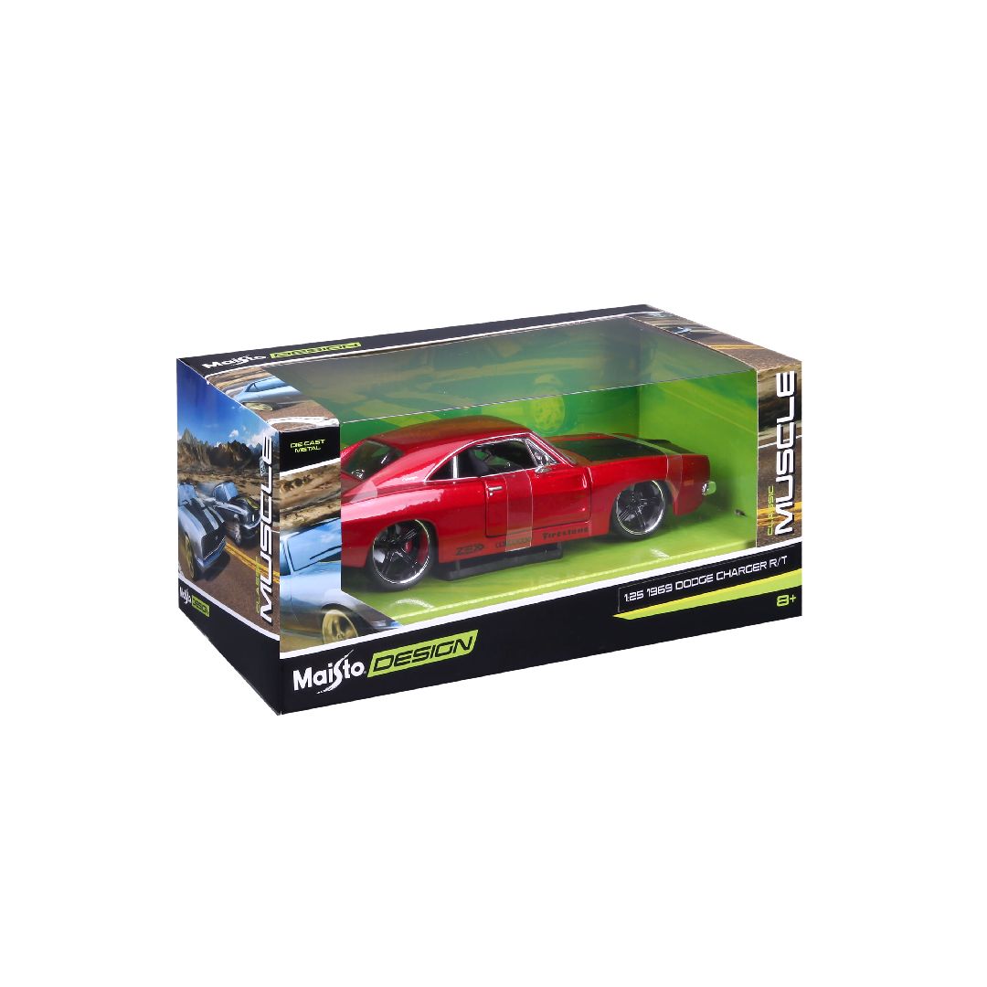 Maisto 1/24 Muscle 1969 Dodge Charger R/T (Red)