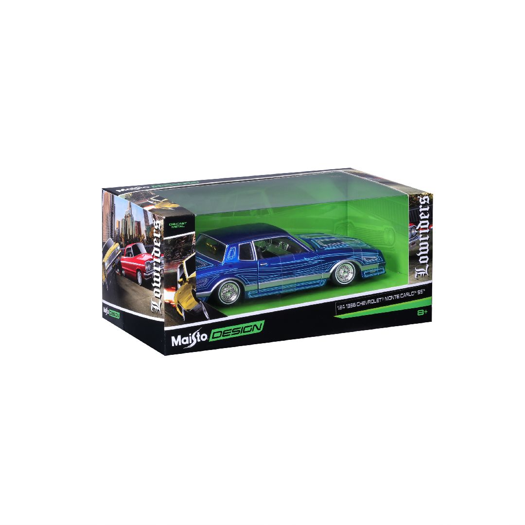 Maisto 1/24 LOWRIDERS 1986 Chevy Monte Carlo (Blue)