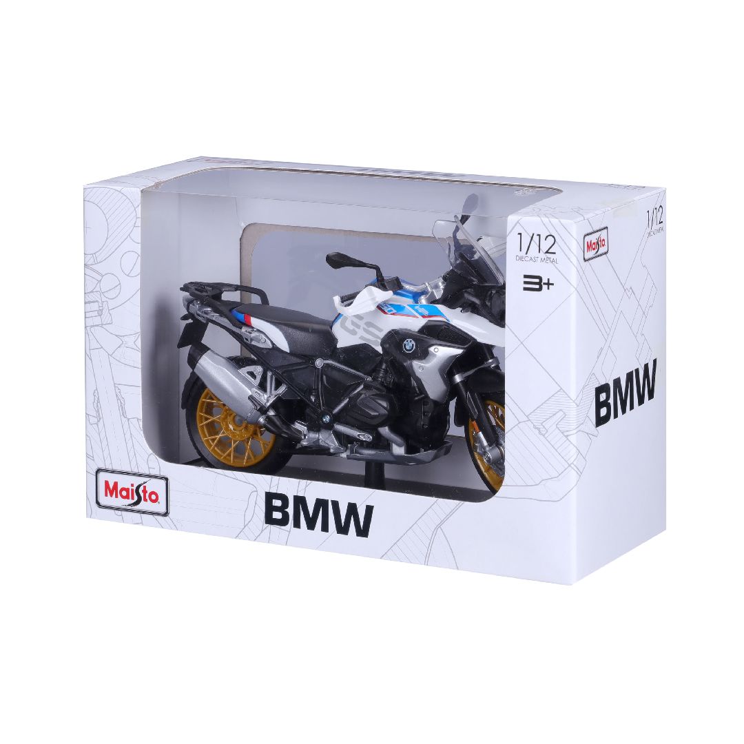 Maisto 1/12 MC SE BMW R1250 GS w/stand - White/Red/Blue