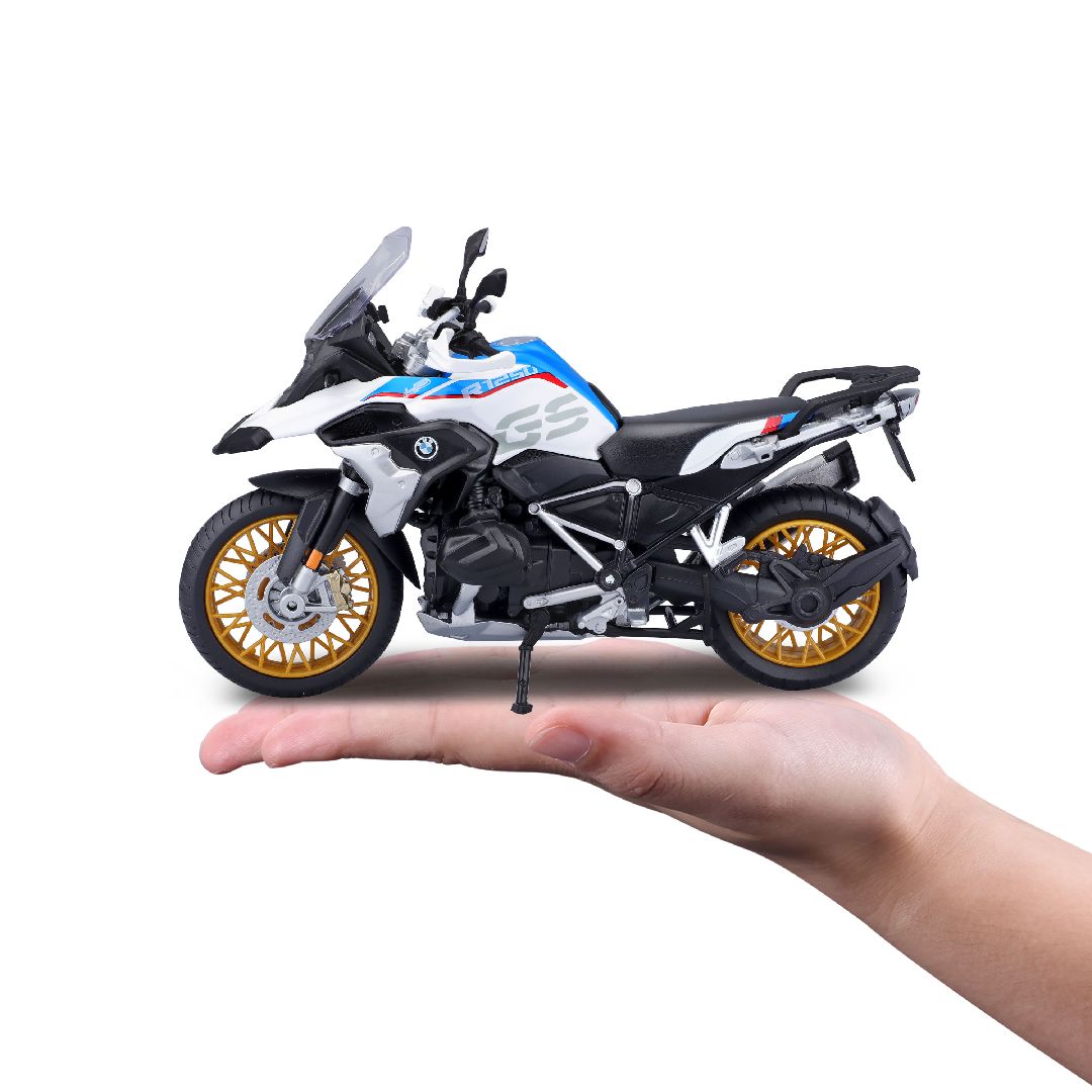 Maisto 1/12 MC SE BMW R1250 GS w/stand - White/Red/Blue