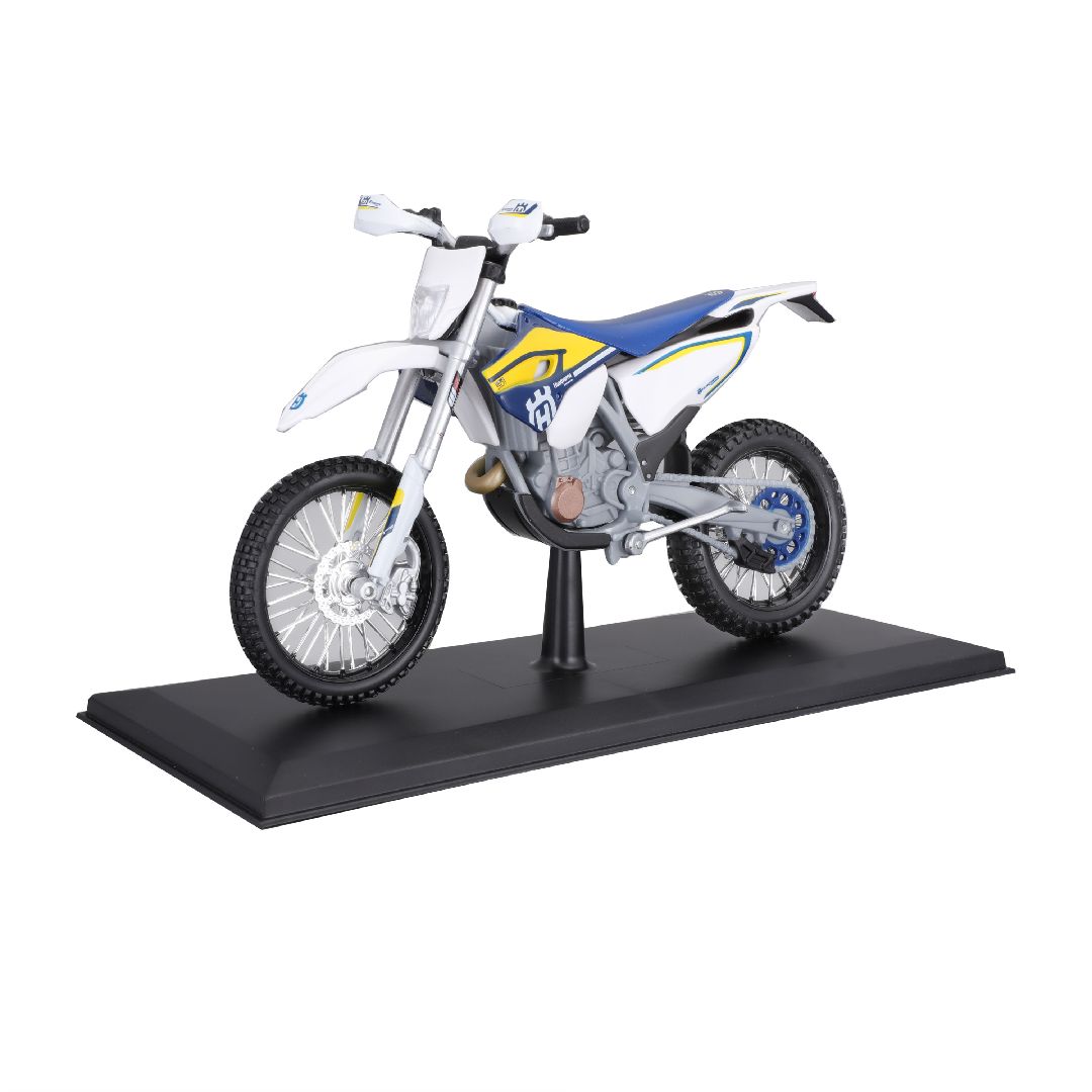 Maisto 1/12 MC SE Husqvarna FE 501 w/stand - Blue/White