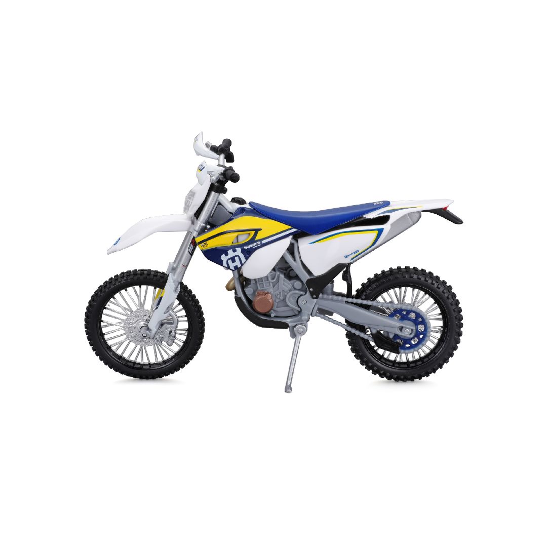Maisto 1/12 MC SE Husqvarna FE 501 w/stand - Blue/White