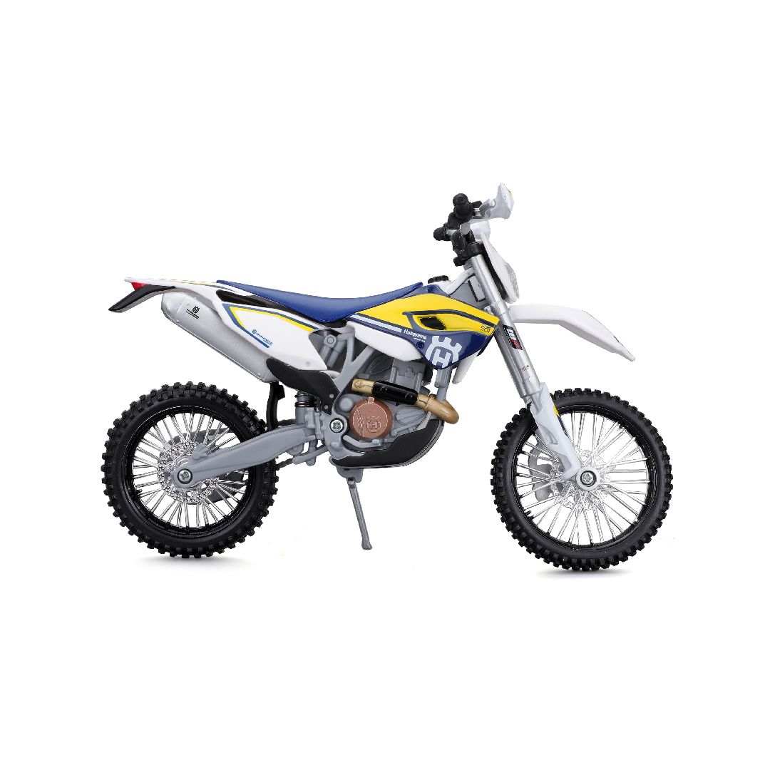 Maisto 1/12 MC SE Husqvarna FE 501 w/stand - Blue/White