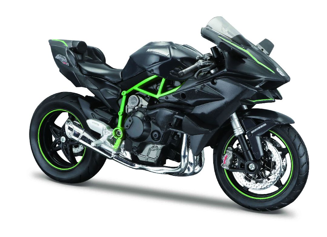 Maisto 1/12 MC SE Kawasaki Ninja H2 R w/stand - Grey
