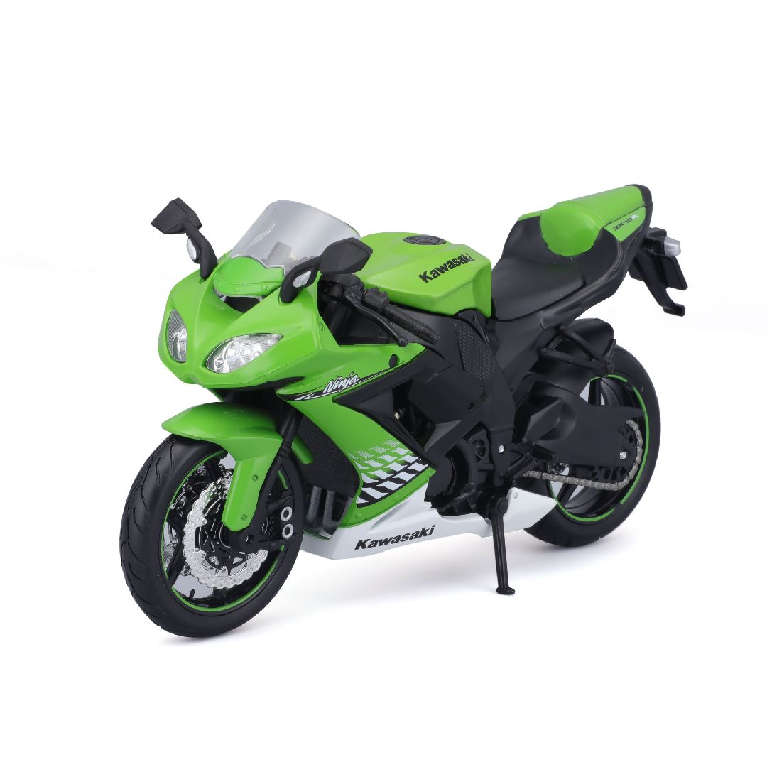 Maisto 1/12 MC SE Kawasaki Ninja ZX-10R w/stand - Green