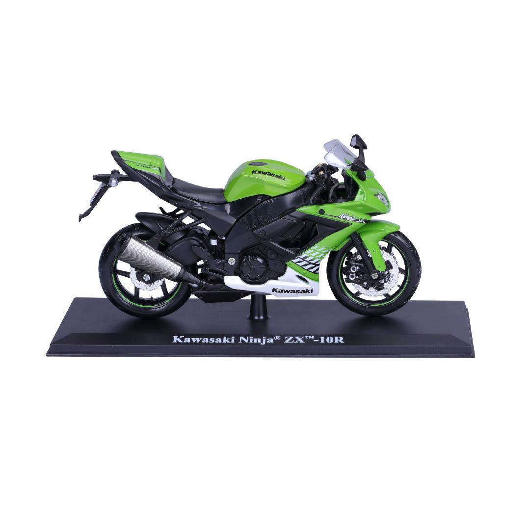 Maisto 1/12 MC SE Kawasaki Ninja ZX-10R w/stand - Green