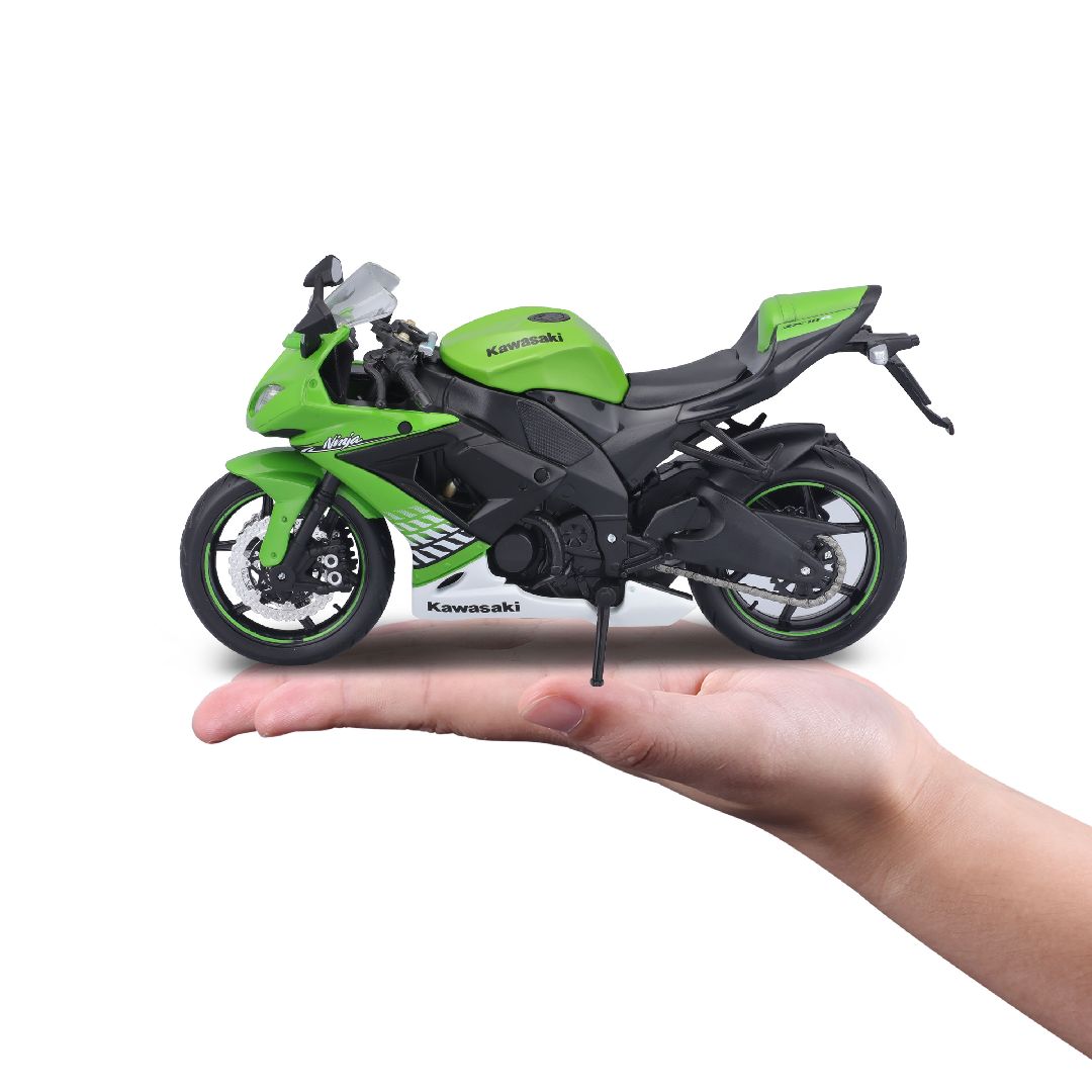 Maisto 1/12 MC SE Kawasaki Ninja ZX-10R w/stand - Green