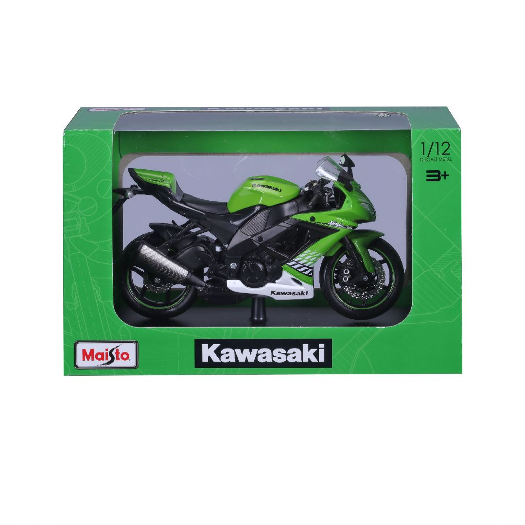Maisto 1/12 MC SE Kawasaki Ninja ZX-10R w/stand - Green