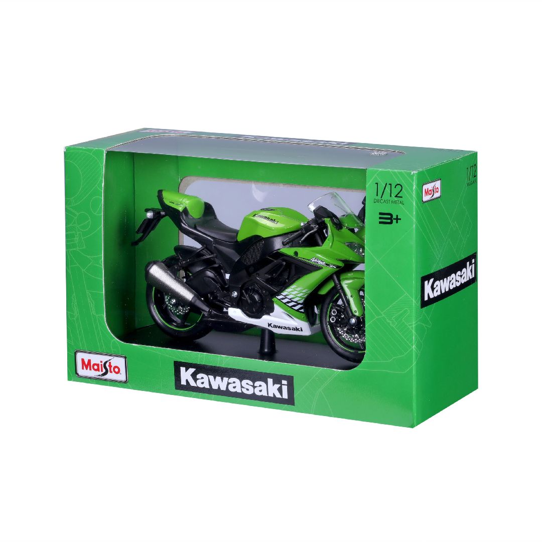 Maisto 1/12 MC SE Kawasaki Ninja ZX-10R w/stand - Green