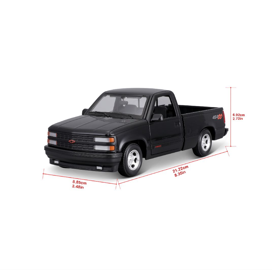 Maisto 1/24 SE 1993 Chevrolet 454 SS Pickup Truck - Black
