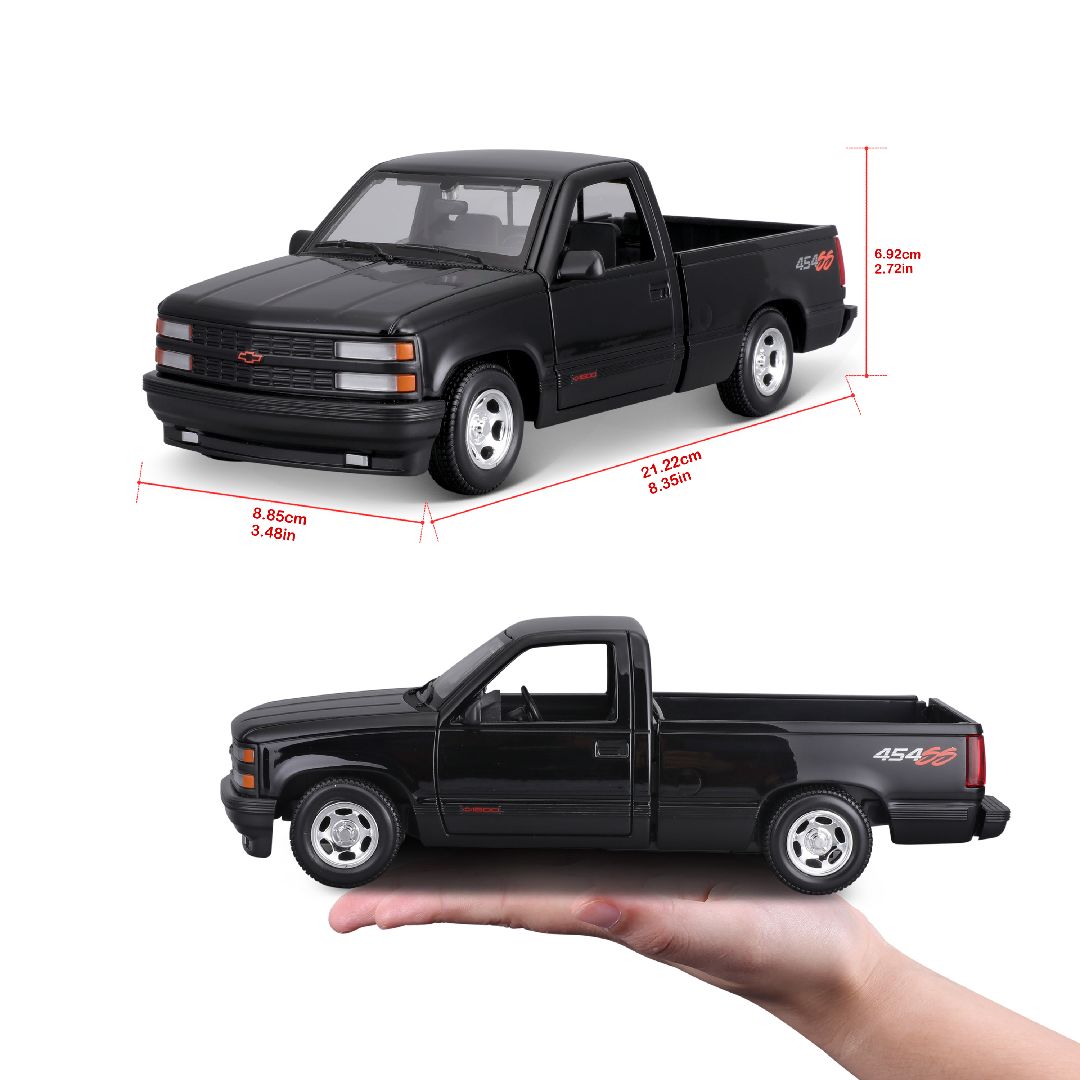 Maisto 1/24 SE 1993 Chevrolet 454 SS Pickup Truck - Black