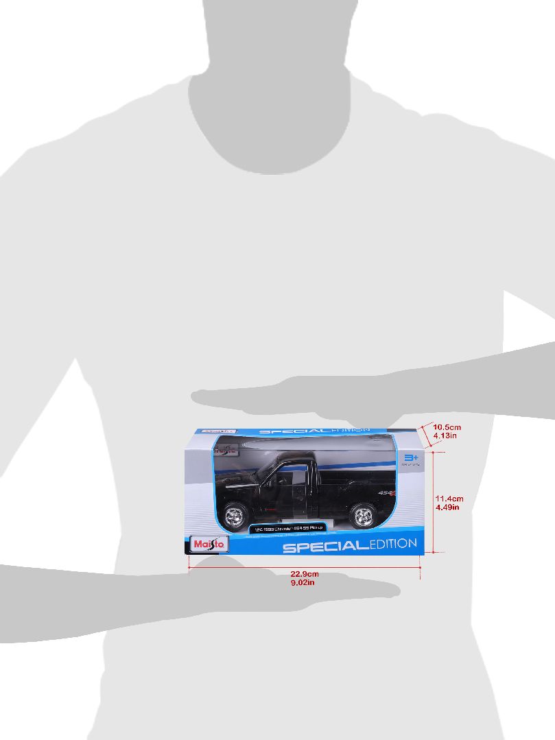 Maisto 1/24 SE 1993 Chevrolet 454 SS Pickup Truck - Black