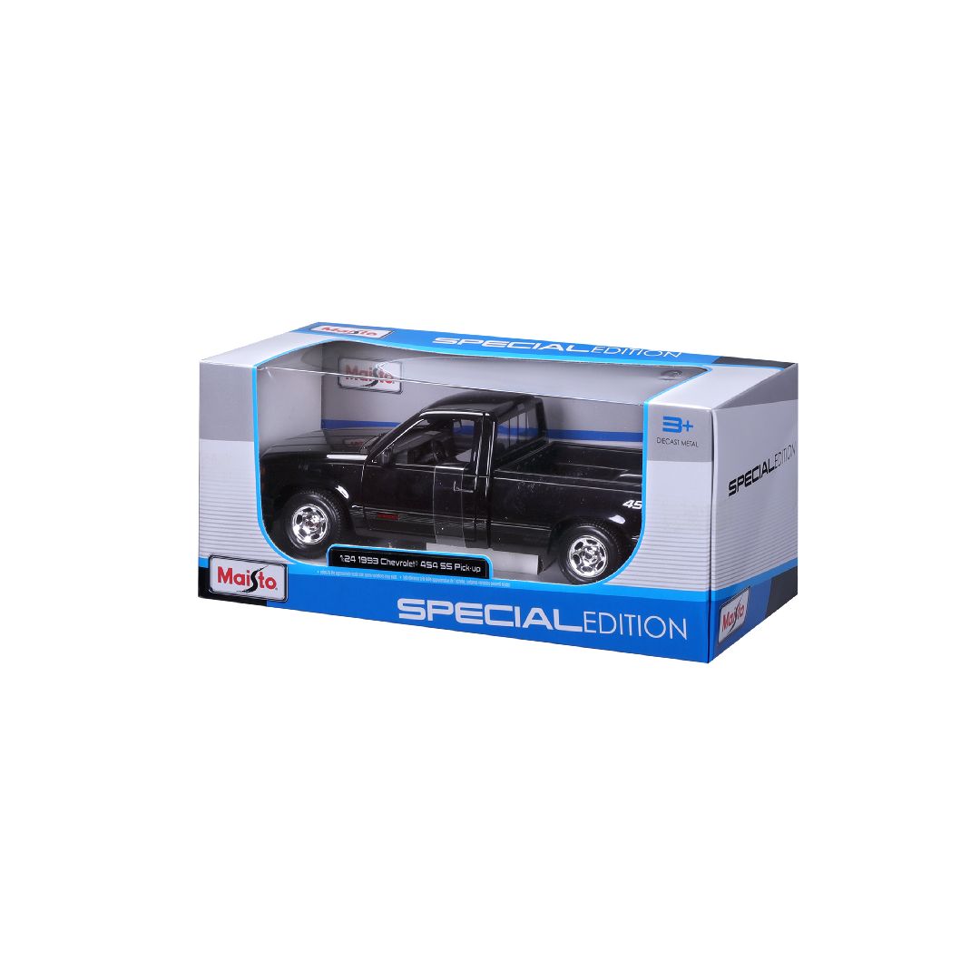 Maisto 1/24 SE 1993 Chevrolet 454 SS Pickup Truck - Black