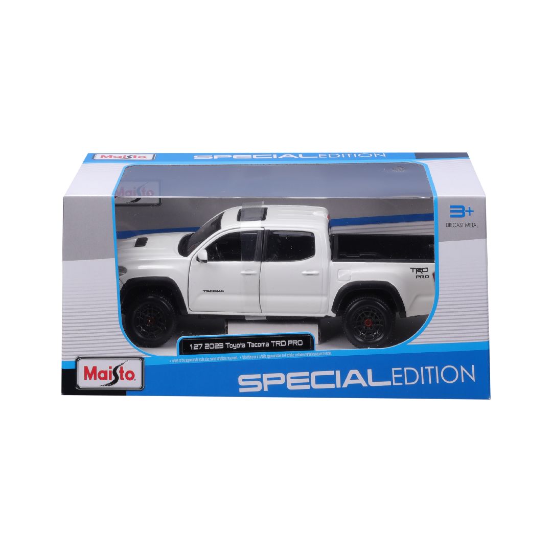 Maisto 1/27 SE 2023 Toyota Tacoma TRD Pro - White