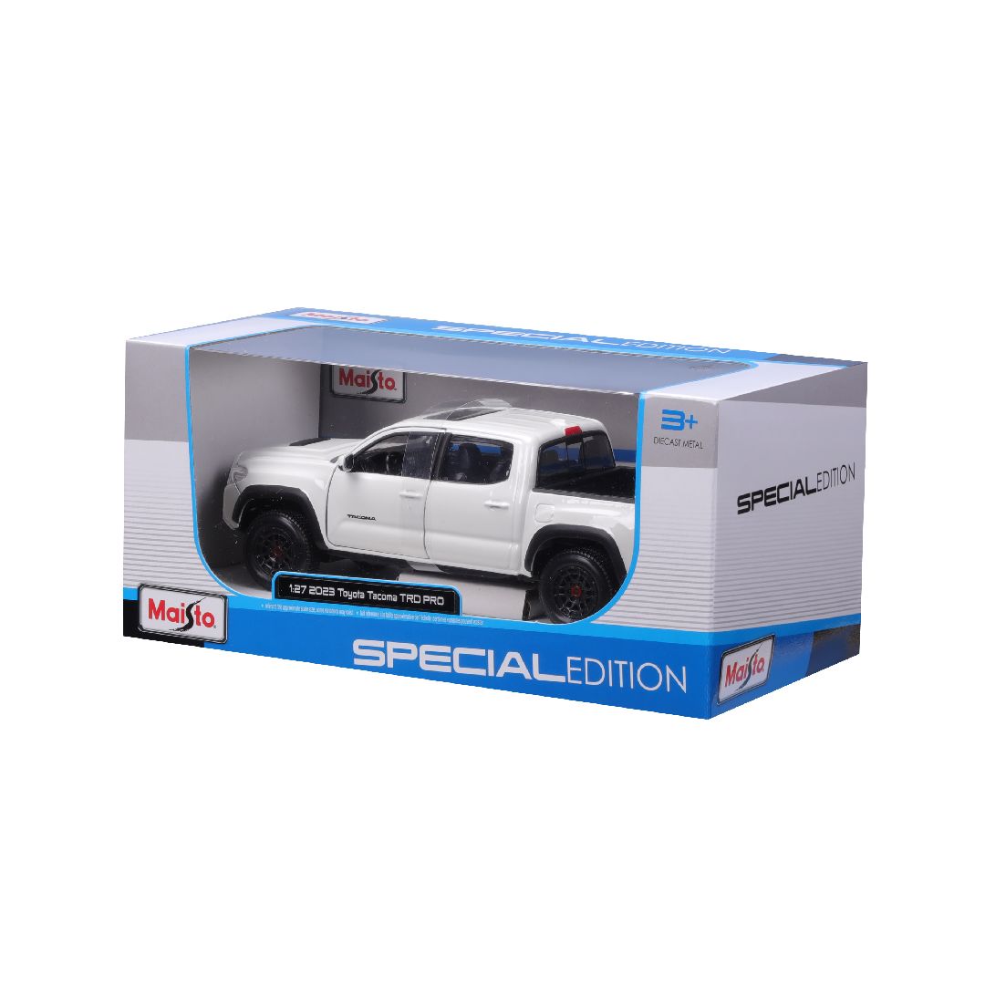 Maisto 1/27 SE 2023 Toyota Tacoma TRD Pro - White
