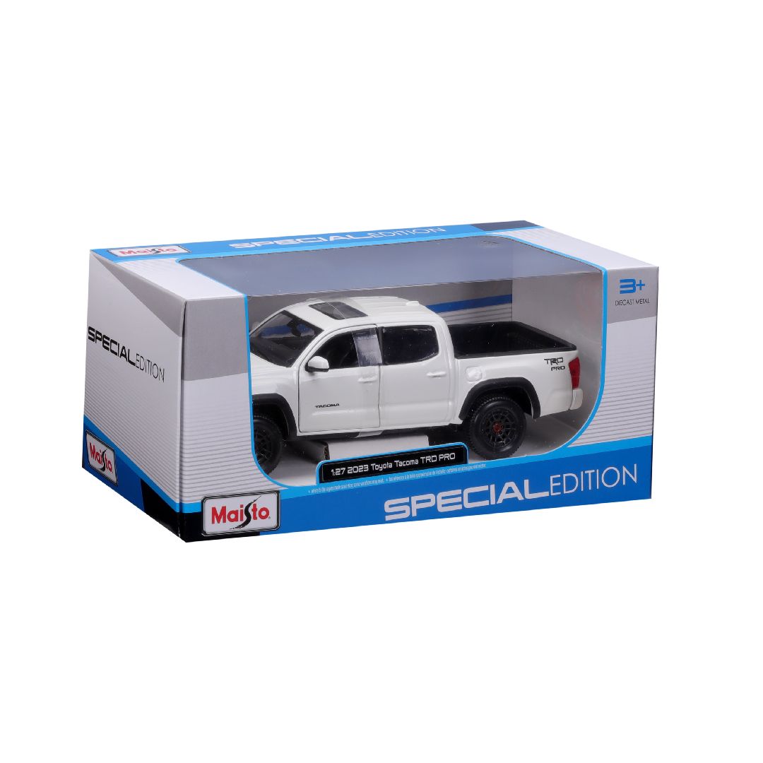 Maisto 1/27 SE 2023 Toyota Tacoma TRD Pro - White