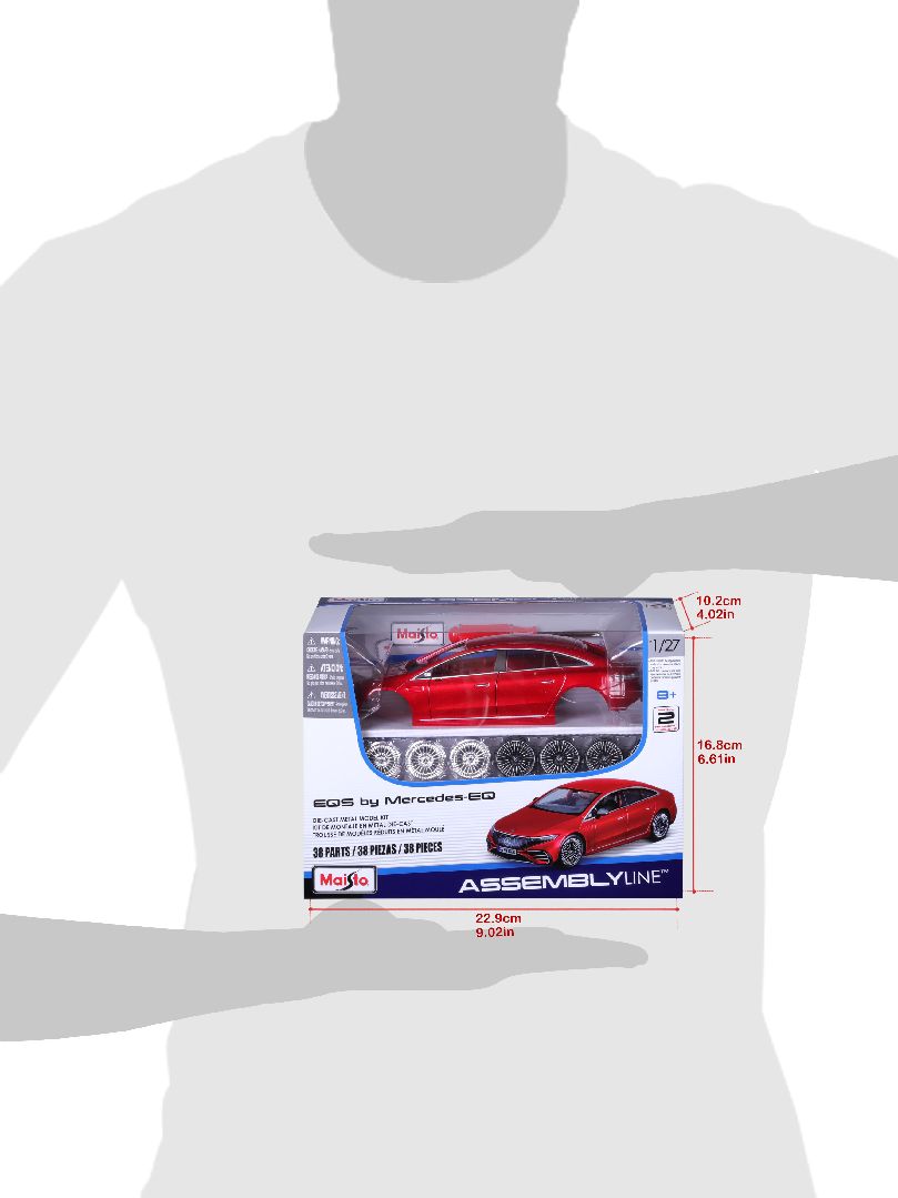 Maisto 1/24 AL 2022 Mercedes-EQ EQS (Met Red)