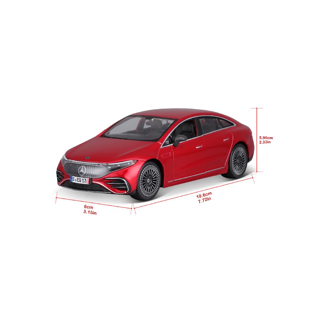 Maisto 1/24 AL 2022 Mercedes-EQ EQS (Met Red)