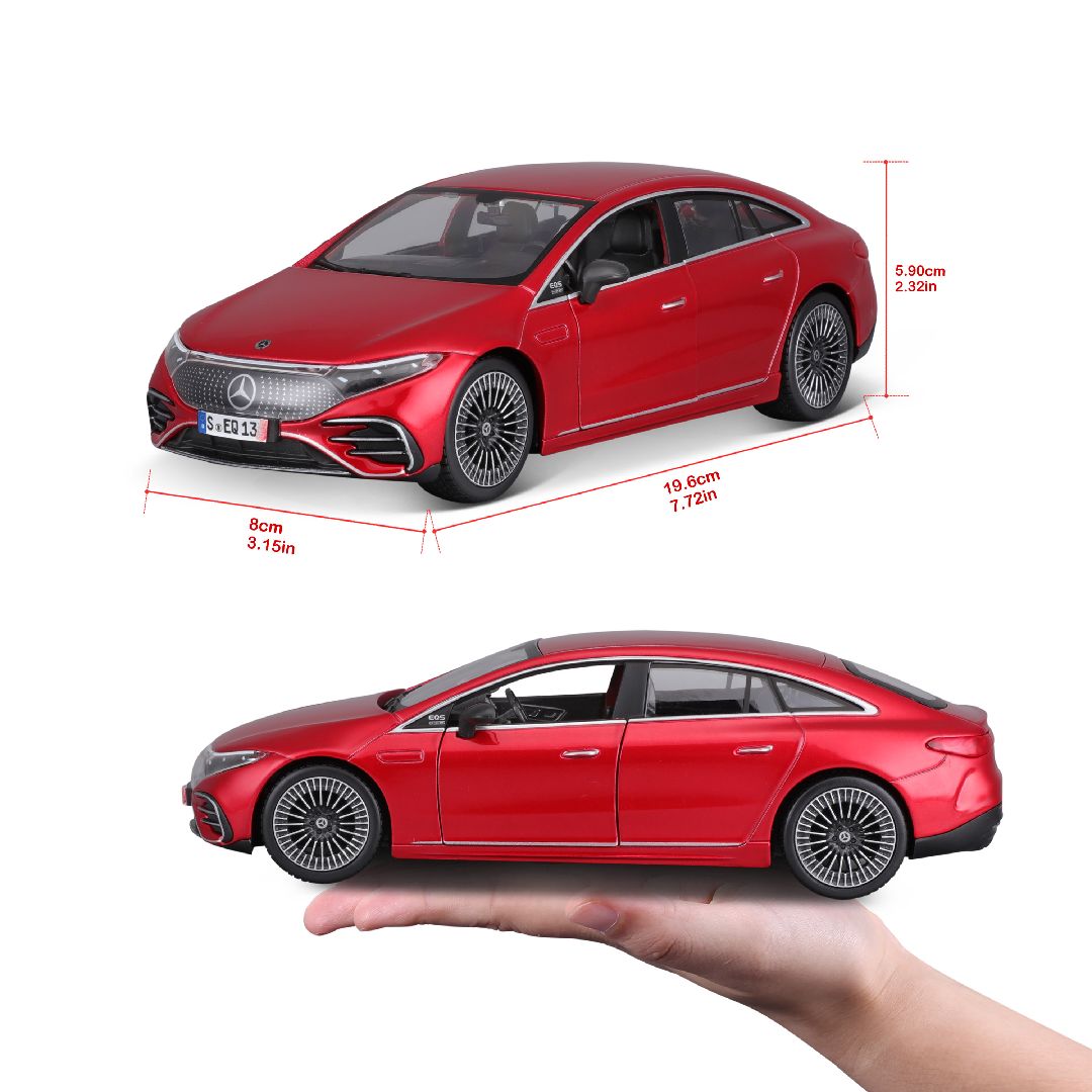 Maisto 1/24 AL 2022 Mercedes-EQ EQS (Met Red)