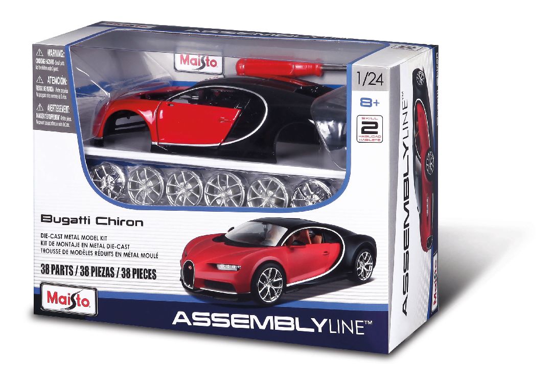 Maisto 1/24 AL Bugatti Chiron (Blue/Black)