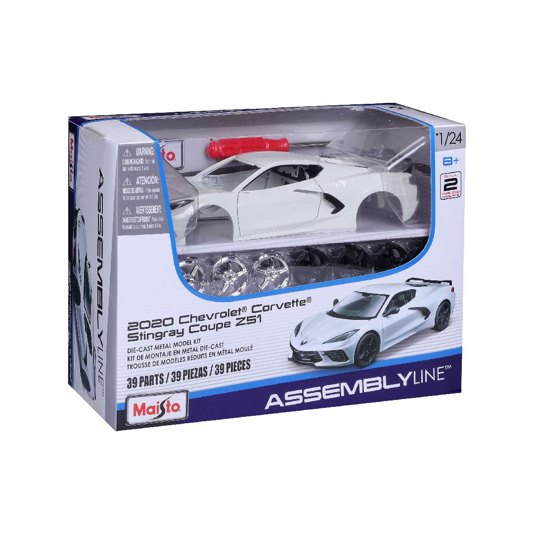 Maisto 1/24 AL 2020 Chevrolet Corvette Stingray Coupe (White)