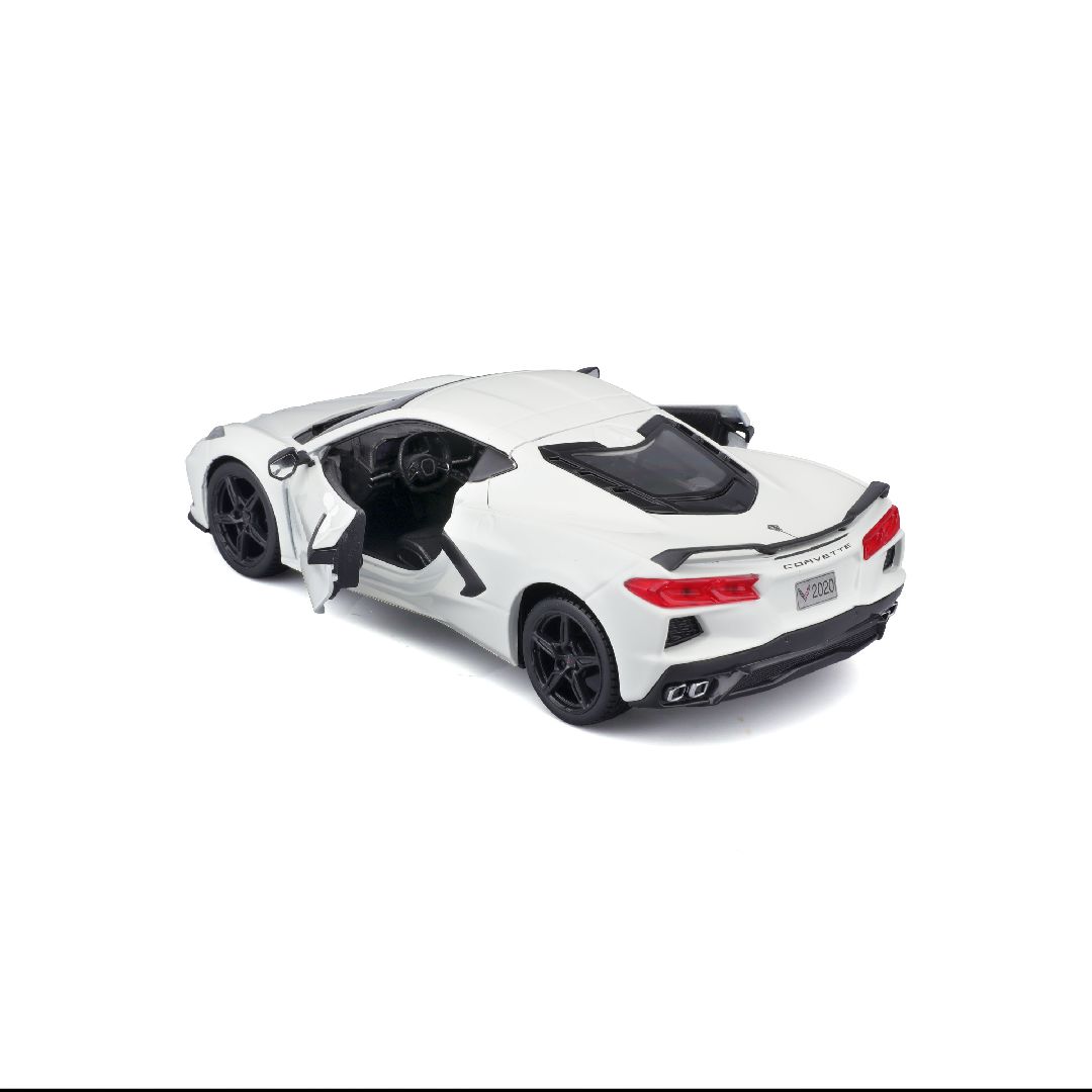 Maisto 1/24 AL 2020 Chevrolet Corvette Stingray Coupe (White)