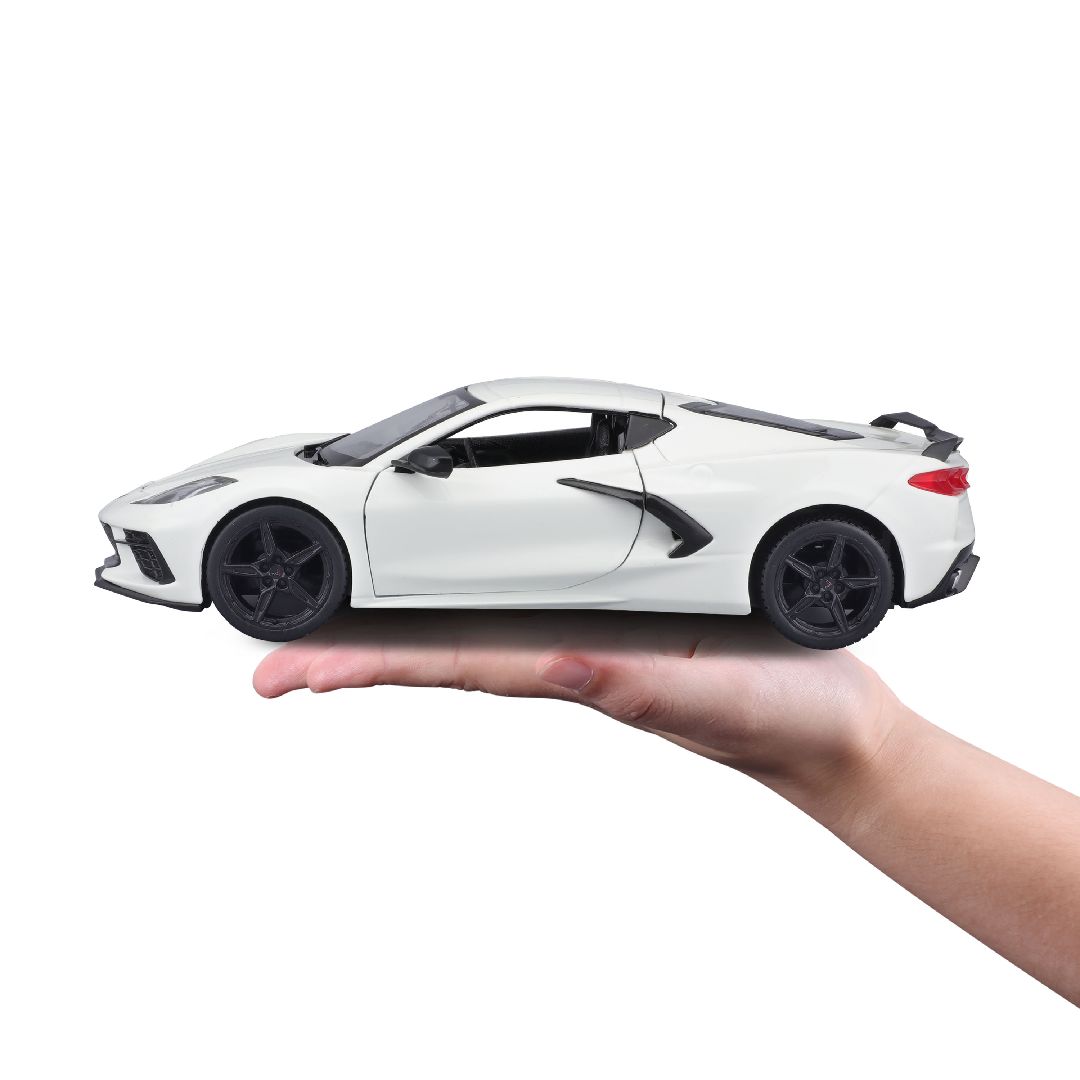 Maisto 1/24 AL 2020 Chevrolet Corvette Stingray Coupe (White)