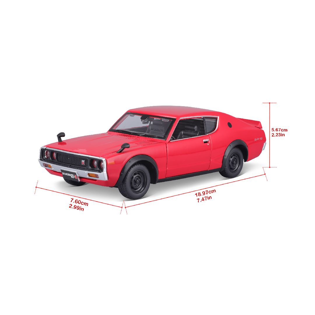 Maisto 1/24 AL 1973 Nissan Skyline 2000GT-R (Red)