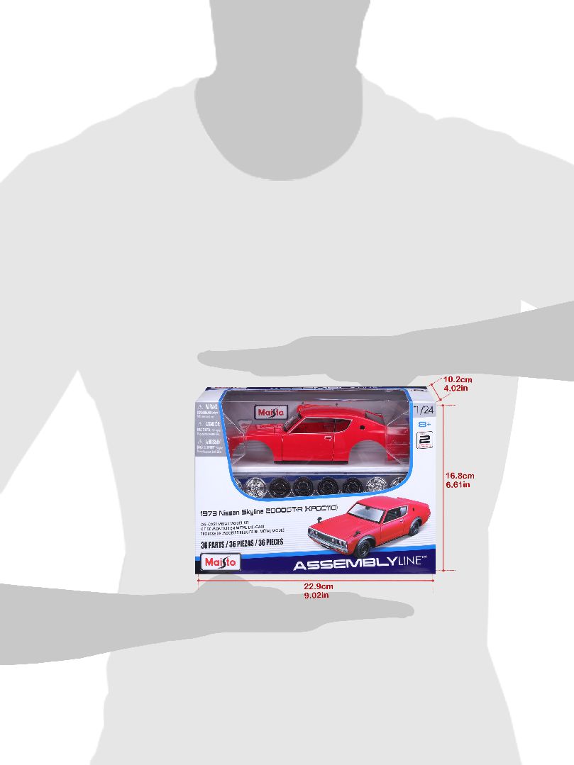Maisto 1/24 AL 1973 Nissan Skyline 2000GT-R (Red)