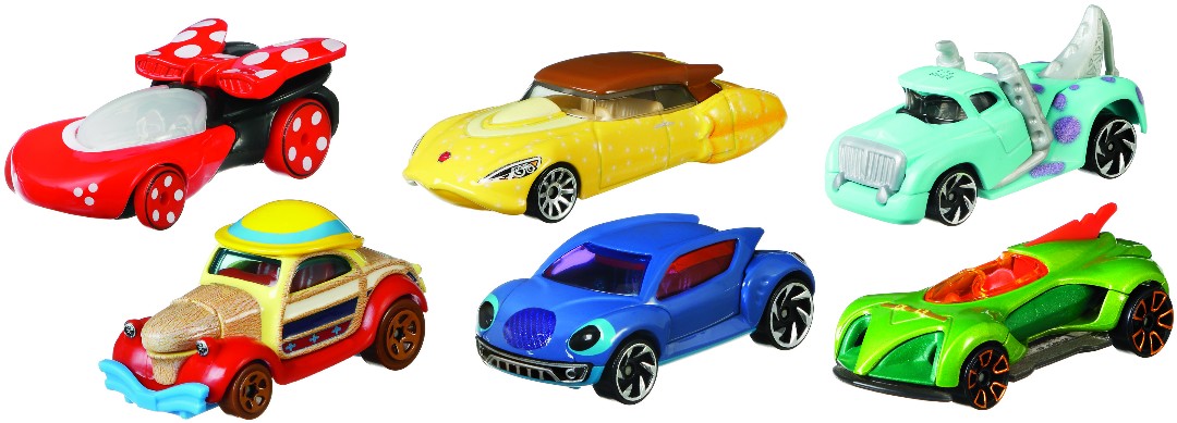 Hot Wheels Disney Character Car Assortment (8 Pkg/Box)