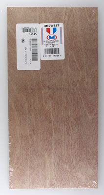 Midwest Birch Plywood 1/64 x 6 x 12