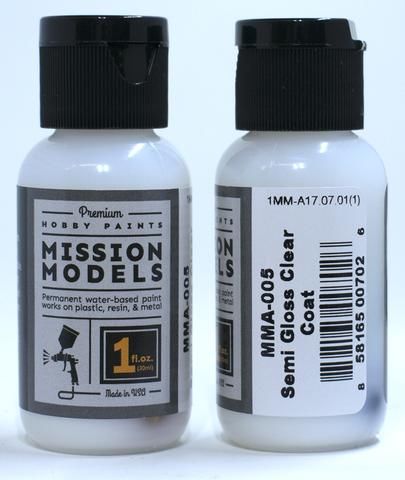 Mission Models Semi Gloss Clear 1oz (30ml) (1) - Click Image to Close