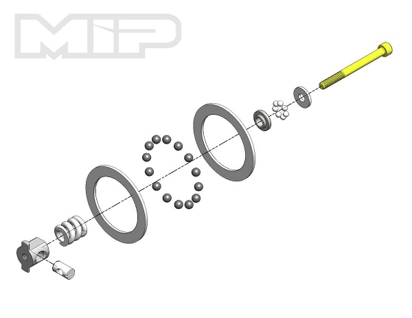 MIP Super Diff, Carbide Rebuild Kit, All Team Associated 1/10th - Click Image to Close