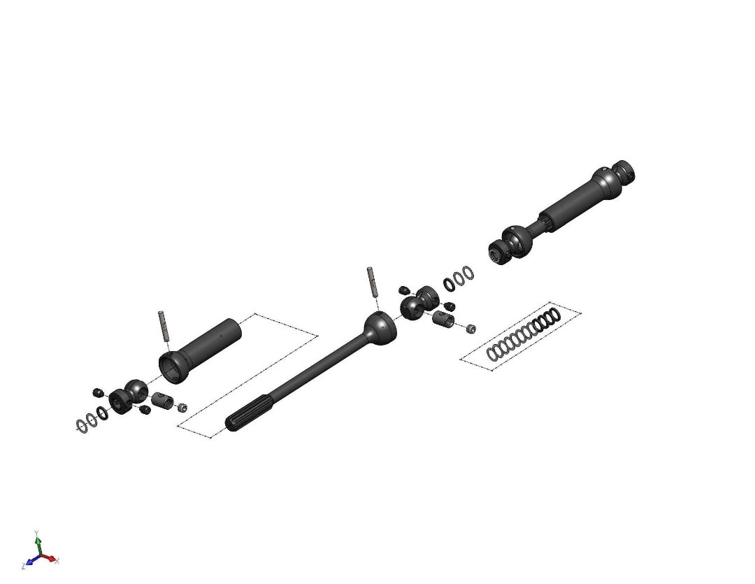 MIP X-Duty Center Drive 12.3" W.B. Axial SCX10 II Kit (AX90046)